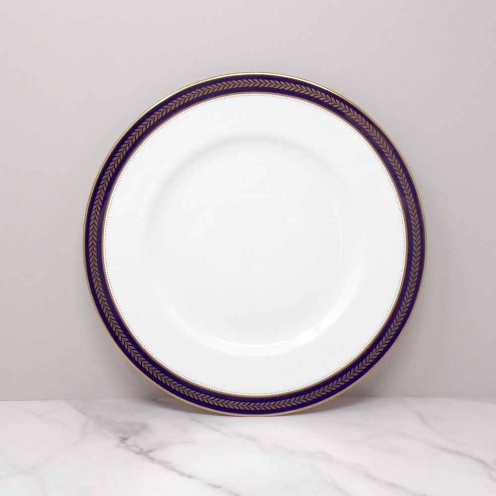 Vintage Coalport Bone China Blue Wheat Dinner Plate